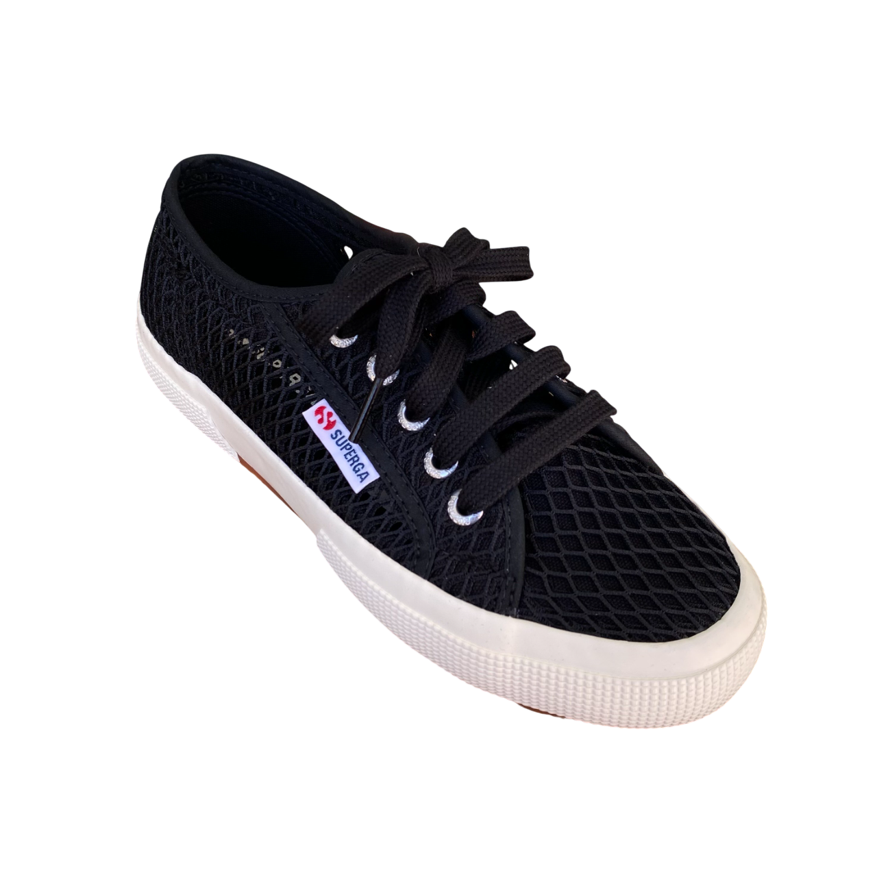 Superga scarpa sneakers da donna 2750 Mesh S2135GW 005 nero