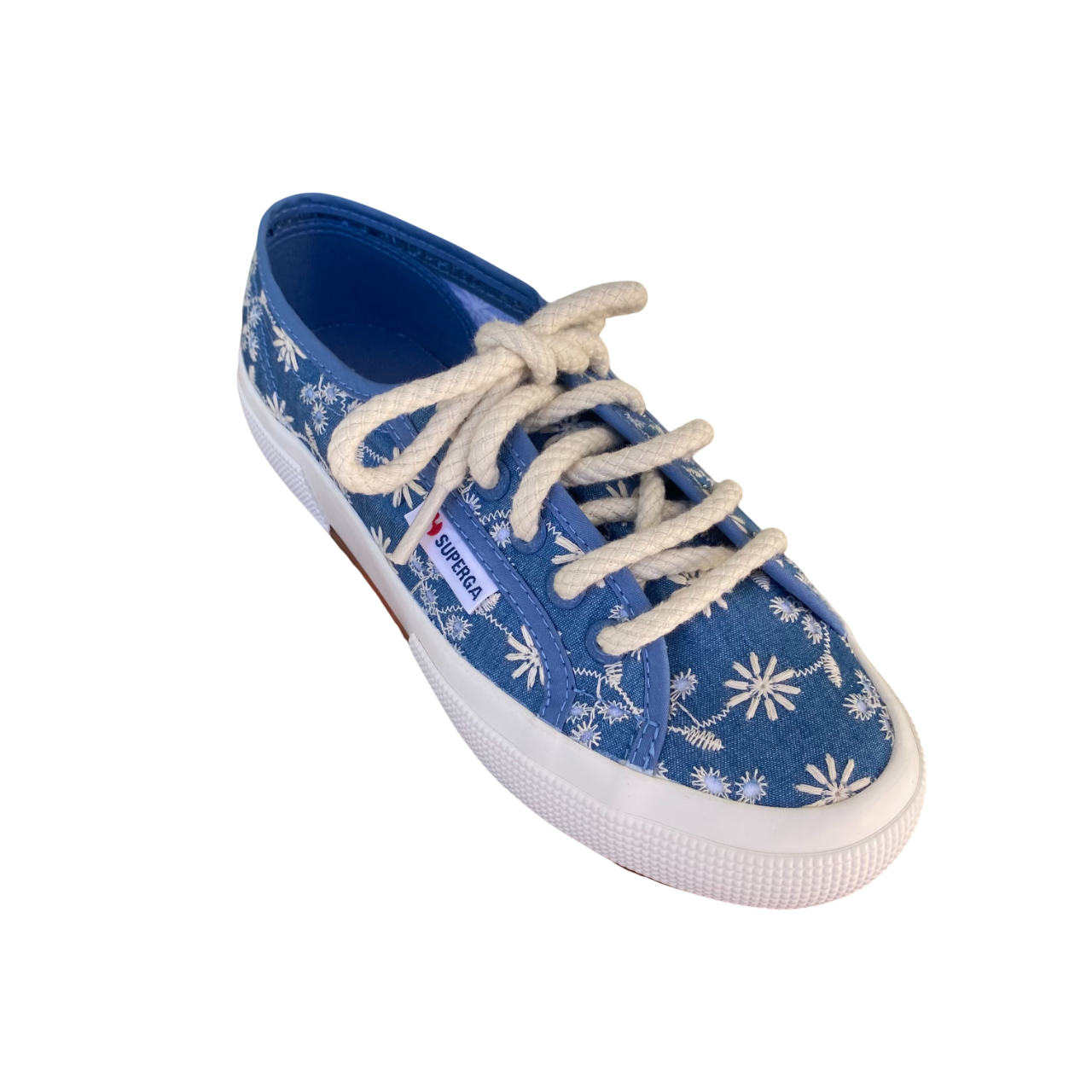 Superga scarpa sneakers da donna 2750 S2151SW A0F Sangallo blu indaco-favorio