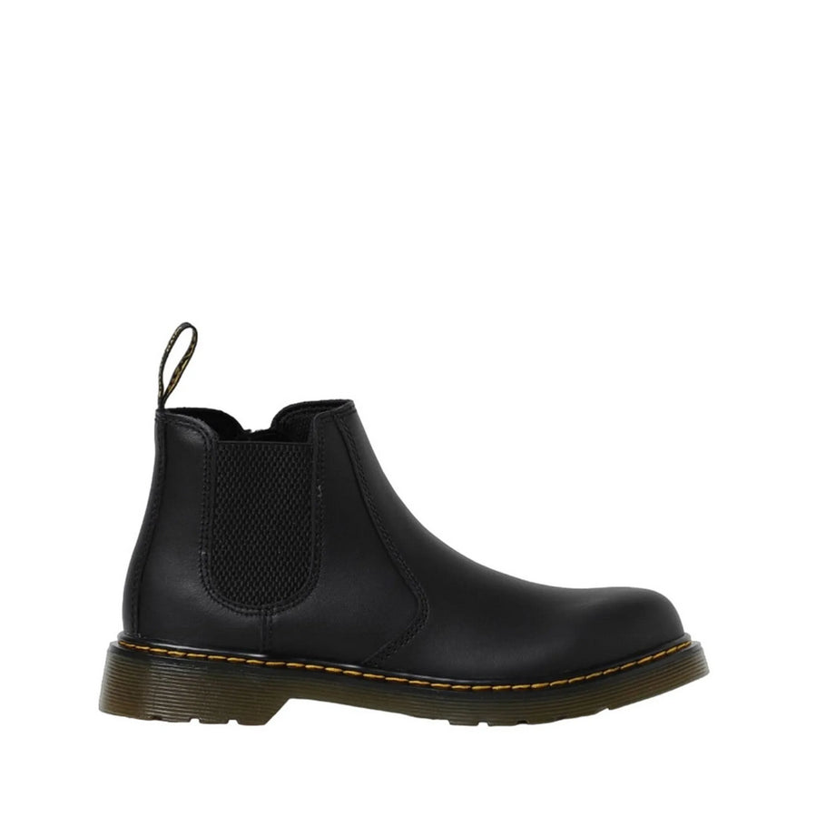 Dr. Martens – Stivaletto Junior Chelsea 2976 Y con Cerniera Laterale 21992001 Nero | Pelle Softy, Slip-on Kids, Comfort Sicuro