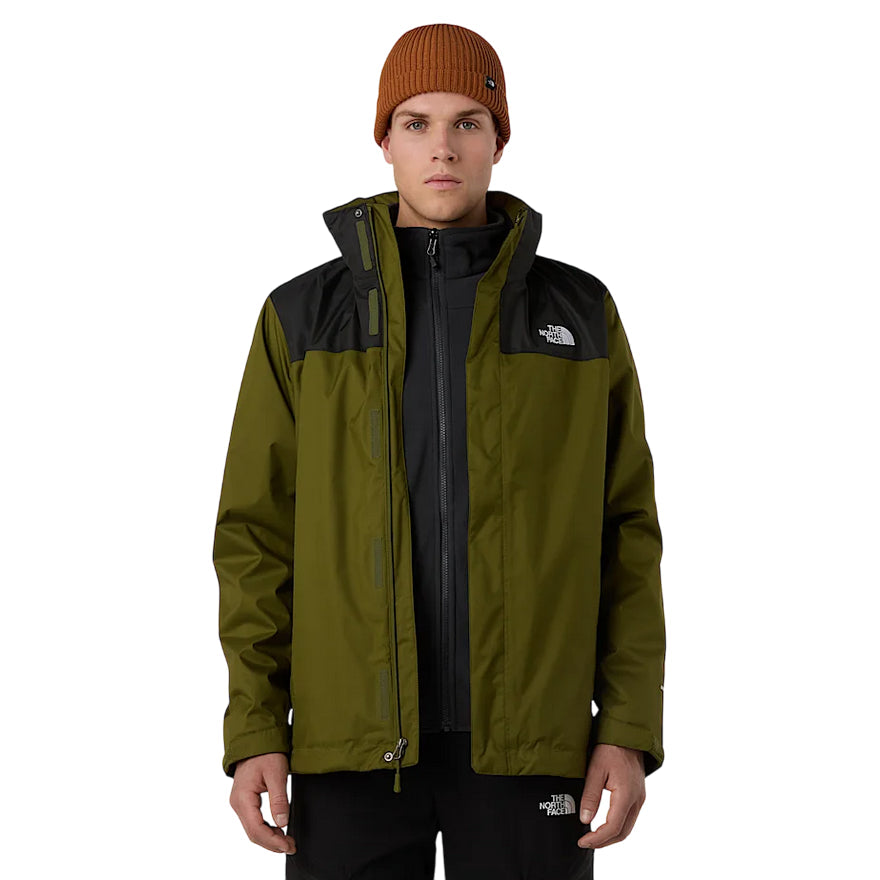 The North Face - Giacca Uomo 3 in 1 Evolve II Triclimate NF00CG55 Oliva/Grigio