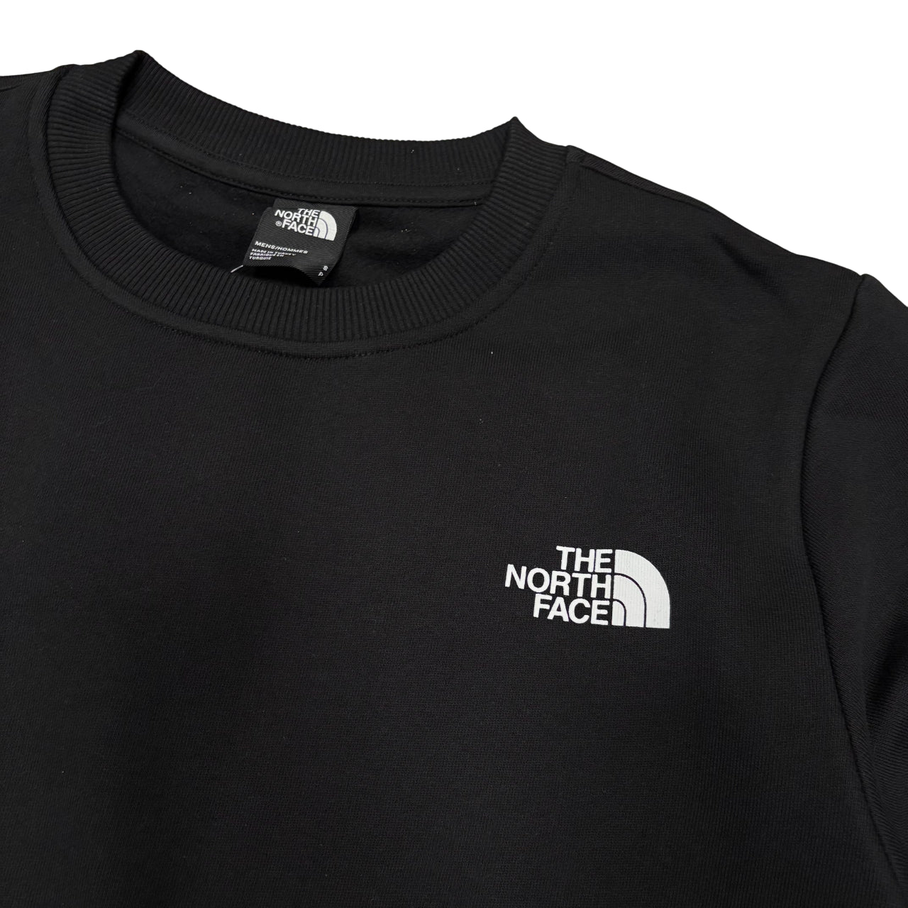 The North Face Box Graphic Felpa Girocollo Uomo NF0A8JNBKY4 Nera - Dettaglio Logo Frontale