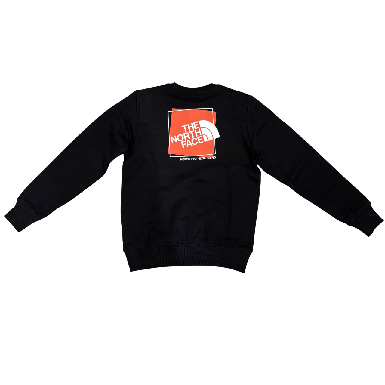 The North Face Box Graphic Felpa Girocollo Uomo NF0A8JNBKY4 Nera - Vista Posteriore