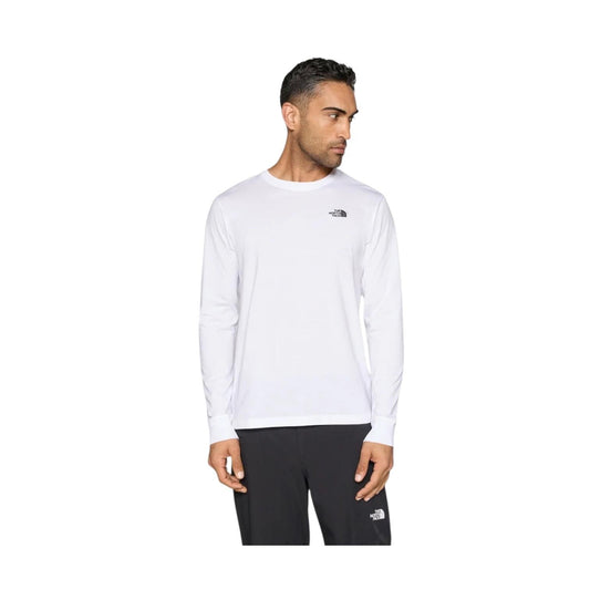 The North Face T-shirt a maniche lunghe Evolution Simple Dome Regular da uomo NF0A8EU3FN4 bianco