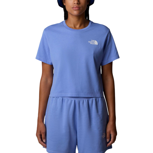 The North Face maglietta corta da donna manica corte Simple Dome NF0A87U40YI blu virtuale
