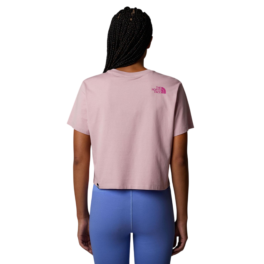 The North Face maglietta manica corta da donna Easy Relaxed Crop NF0A8A6HA1O rosa