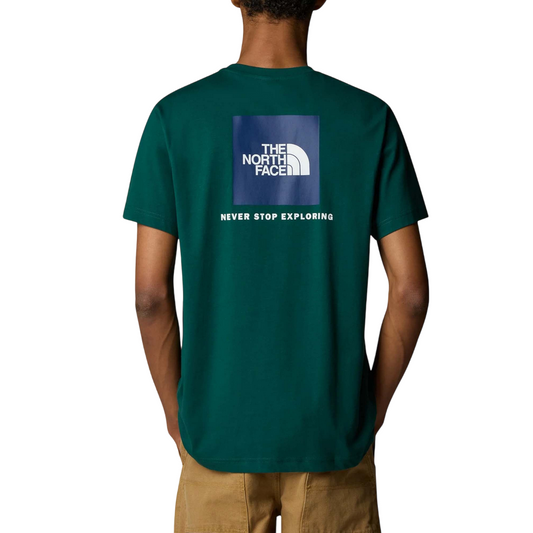 The North Face maglietta manica corta da uomo Box NSE NF0A87NPA1B verde