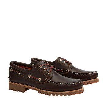 Timberland® Authentic 3-Eye Lug Handsewn Marrone TB030003214 - Scarpe da Barca Uomo scarpe destra e sinistra