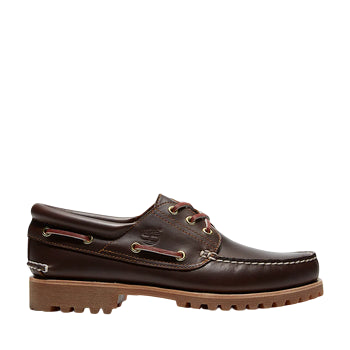 Timberland® Authentic 3-Eye Lug Handsewn Marrone TB030003214 - Scarpe da Barca Uomo foto laterale