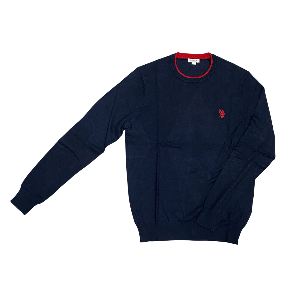 US Polo Assn Maglia Girocollo Misto Lana e Viscosa US42173007 179 Blu – Comfort Classico, Stile Versatile e Qualità Tradizionale