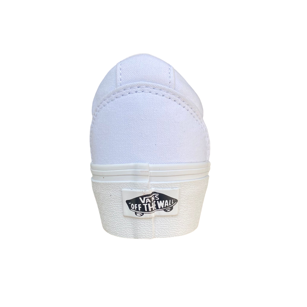 Sneakers Vans Ward Platform bianche in canvas con suola rialzata, modello VN0A3TLC0RG1 per donna