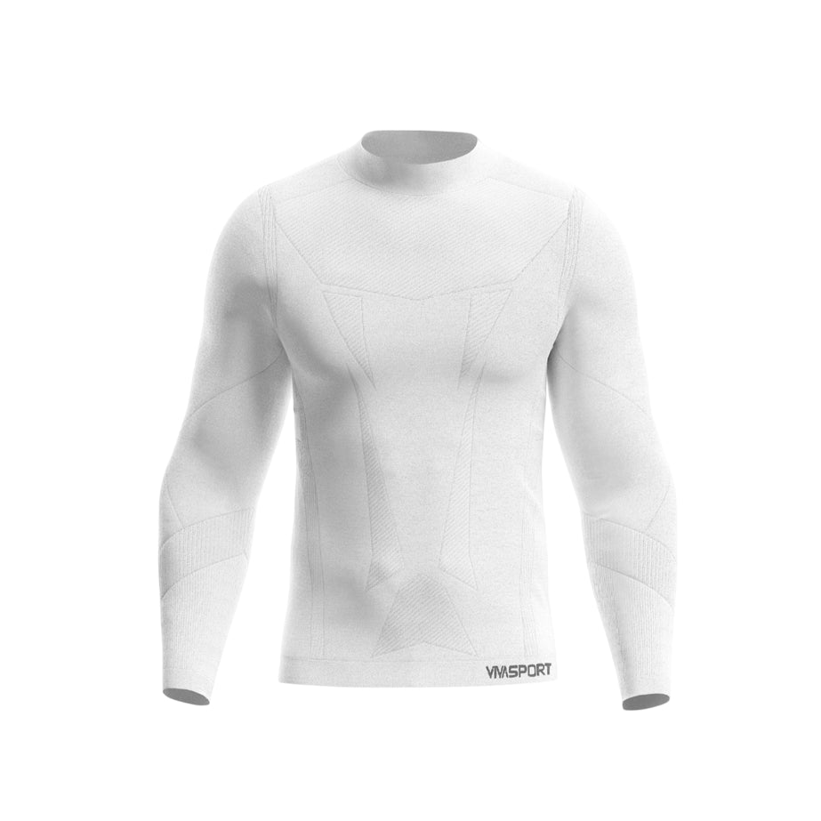 Vivasport Maglia termica uomo 201995 bianco - Manica lunga, termica e antivento