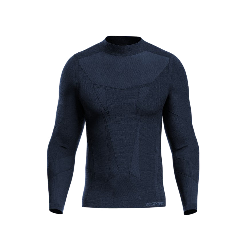 Vivasport Maglia termica uomo 201995 blu - Manica lunga, termica e antivento