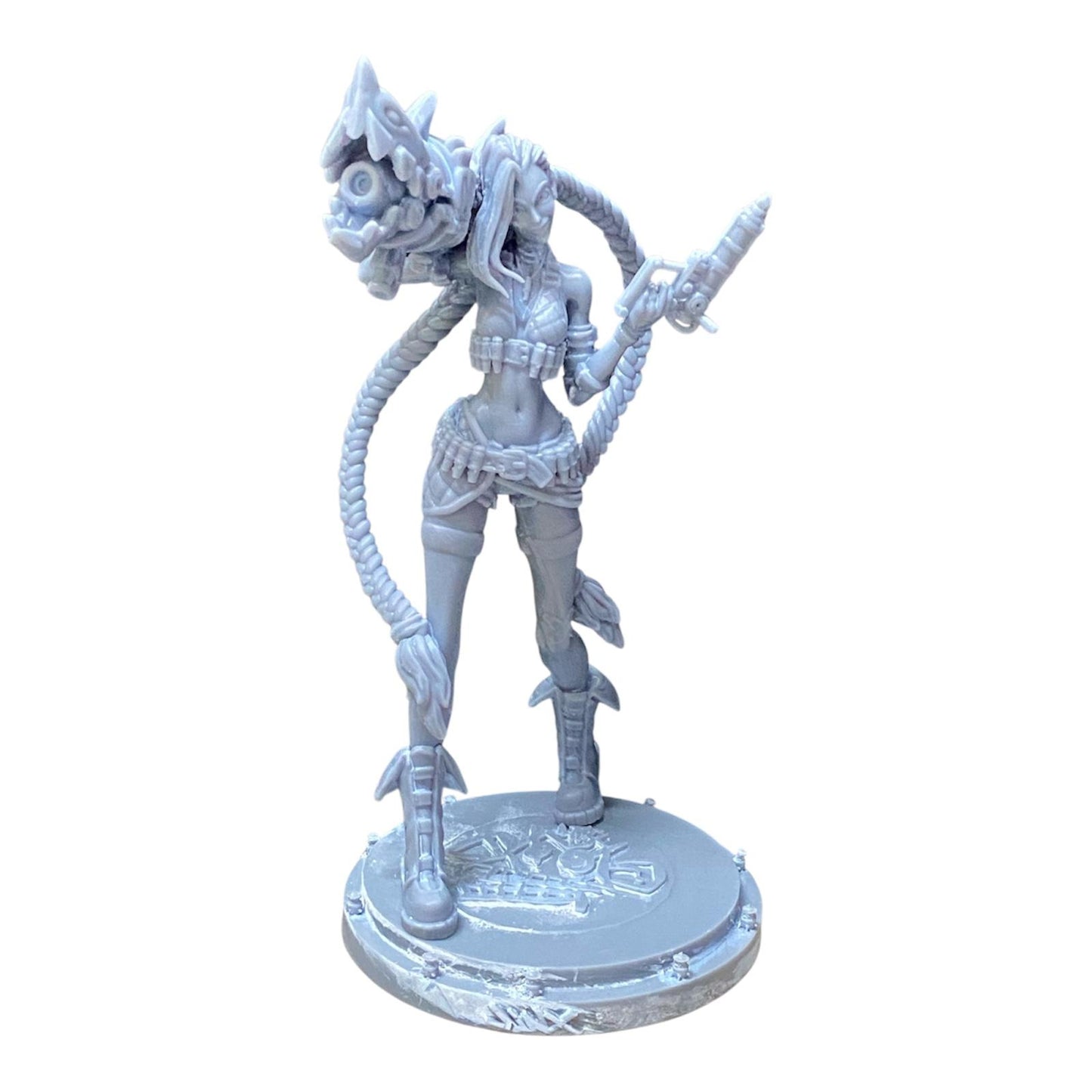 Action Figure Jinx League of Legends - Statua in Resina Premium con Base 20x15cm
