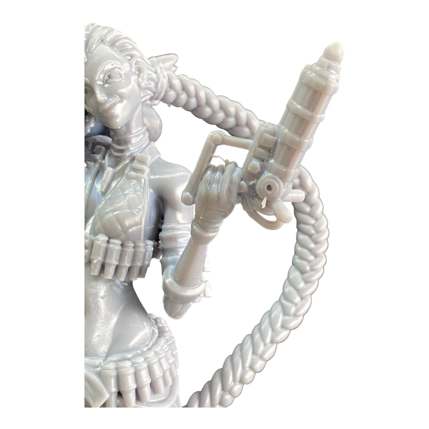 Action Figure Jinx League of Legends - Statua in Resina Premium con Base 20x15cm