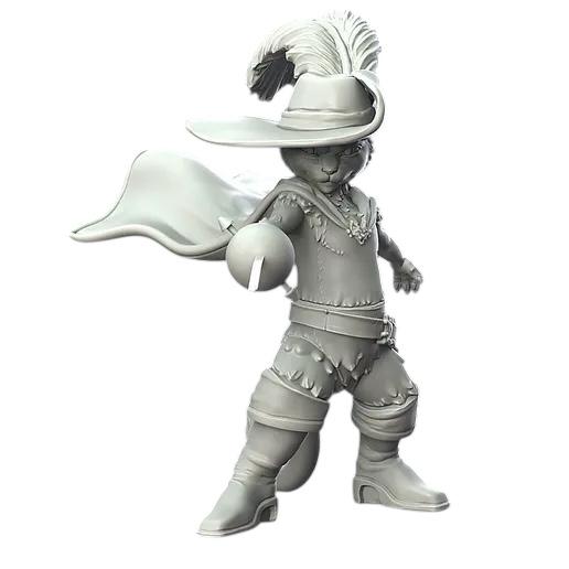 Statua Il Gatto con gli Stivali DreamWorks - Resina Artigianale 19x19cm