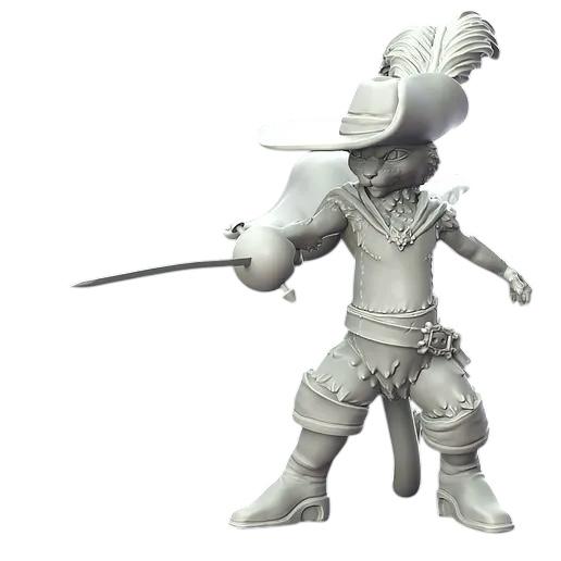 Statua Il Gatto con gli Stivali DreamWorks - Resina Artigianale 19x19cm