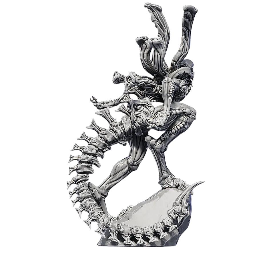 Statua Alien Xenomorph in Resina - Scultura Artigianale da Collezione 19x20cm