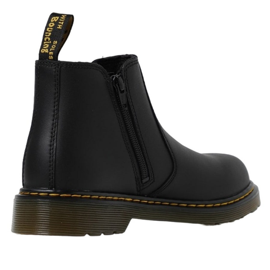 Dr. Martens – Stivaletto Junior Chelsea 2976 Y con Cerniera Laterale 21992001 Nero | Pelle Softy, Slip-on Kids, Comfort Sicuro