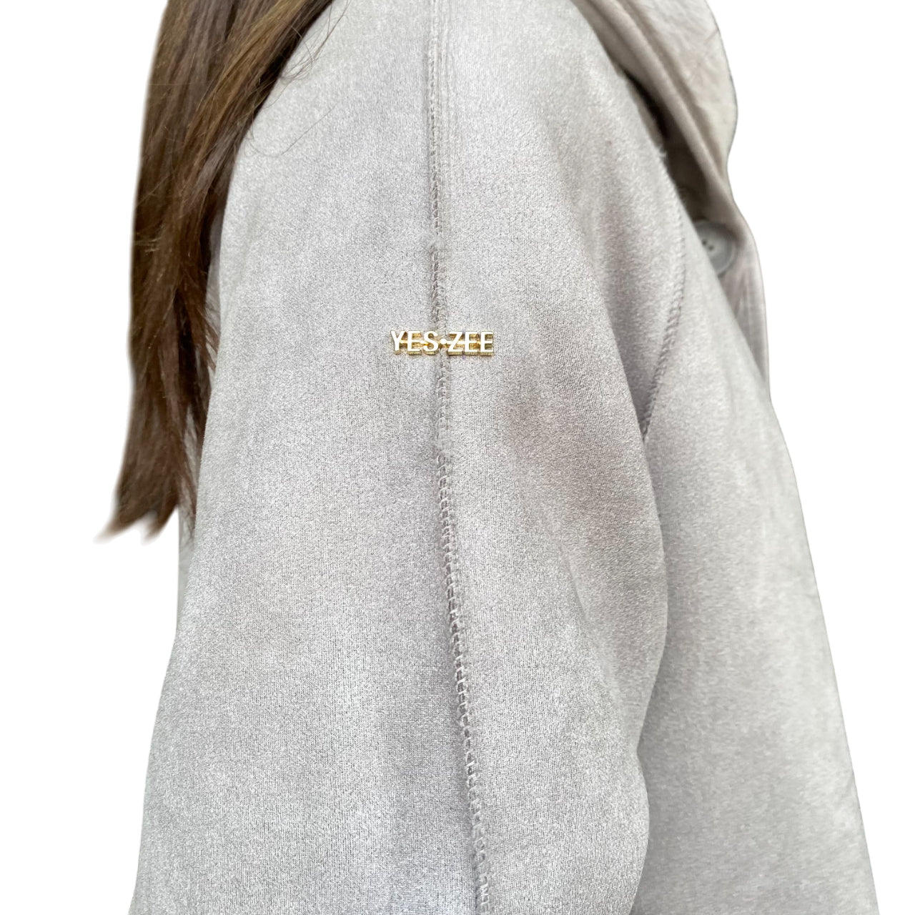 Yes Zee 1444 O026 0846 Grigio - Cappotto reversibile donna ecopelliccia