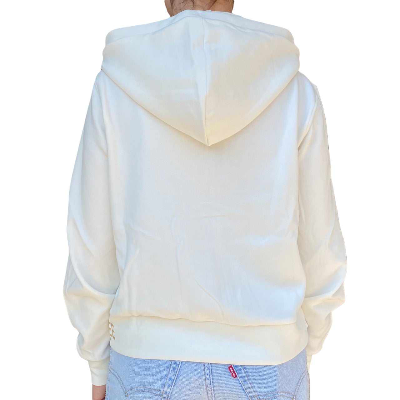 Yes Zee Felpa Donna Full zip In Punto Milano Cappuccio 1116 F001 0157 avorio