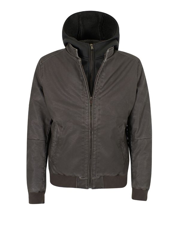 Giubbino Bomber Yes Zee Uomo con Finto Gilet - Moro/Grigio - Stile Urban Versatile