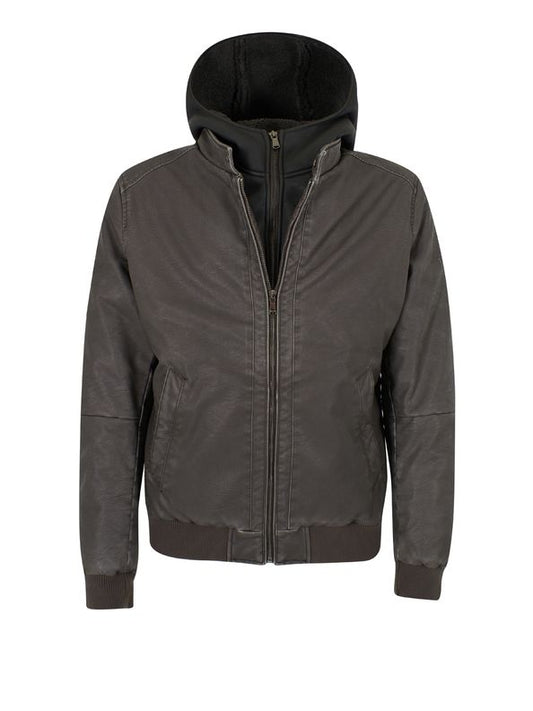 Giubbino Bomber Yes Zee Uomo con Finto Gilet - Moro/Grigio - Stile Urban Versatile