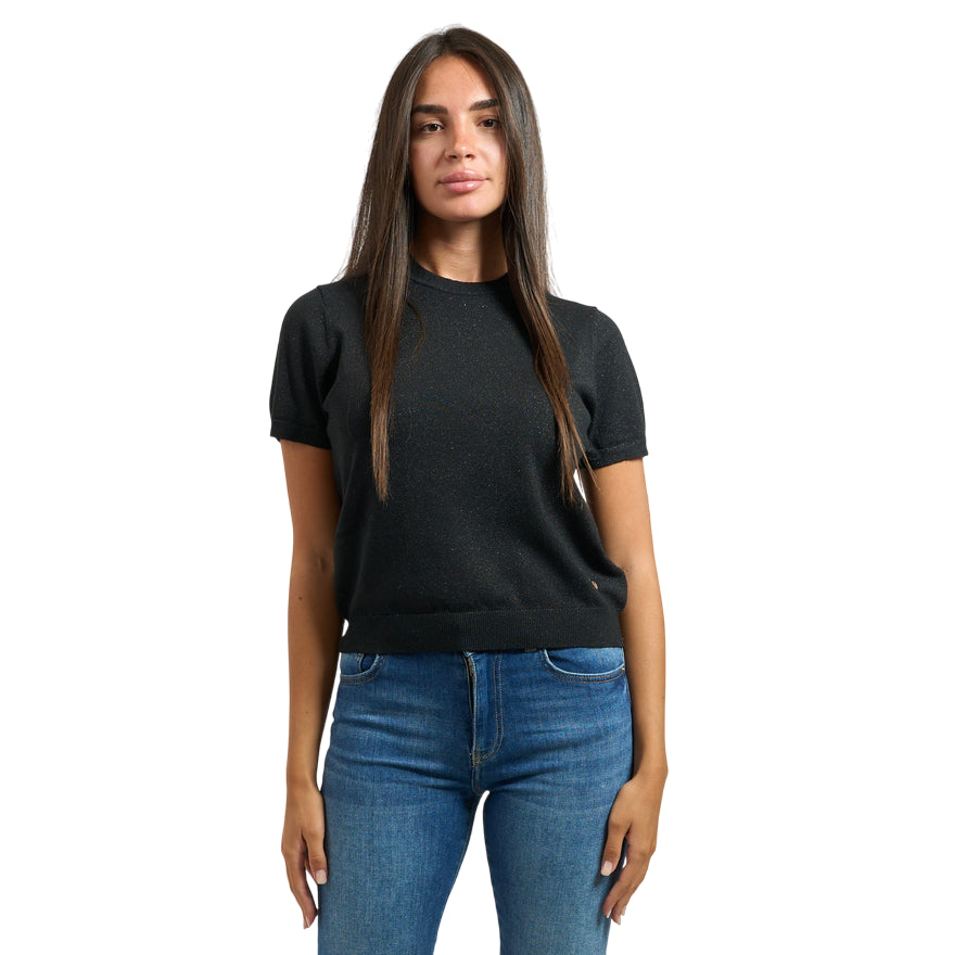 Yes Zee Maglia a Manica Corta 1040 M101 0801 Nero