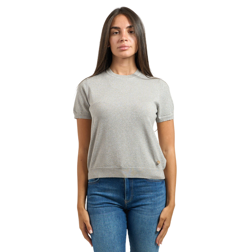 Yes Zee Maglia a Manica Corta 1040 M101 0819 Grigio