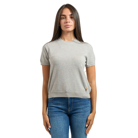 Yes Zee Maglia a Manica Corta 1040 M101 0819 Grigio