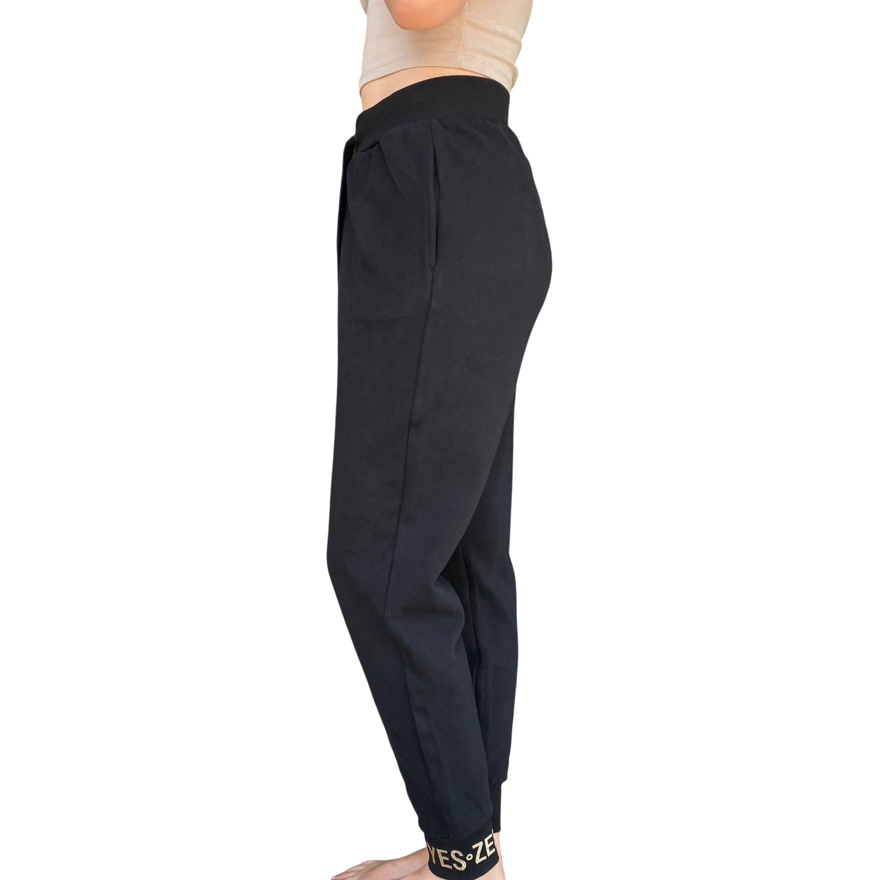 Yes Zee Pantalone Donna In Punto Milano 1115 P381 0801 Nero