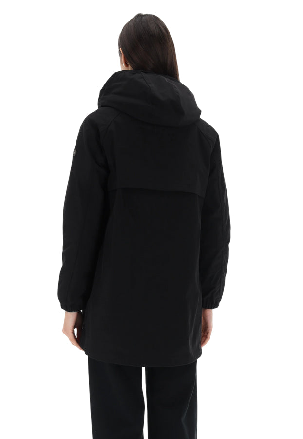 Yes Zee Parka Donna 1659 O069 0801 Nero – Giubbotto Imbottito Elegante - retro