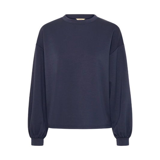 b.young maglia manica lunga da donna Pusti 20811033 blu notte