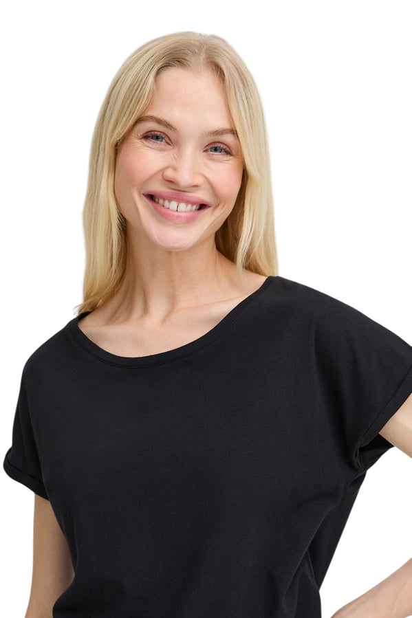 b.young maglietta manica corta donna BYPamila 20804205 80001 nero - dettaglio