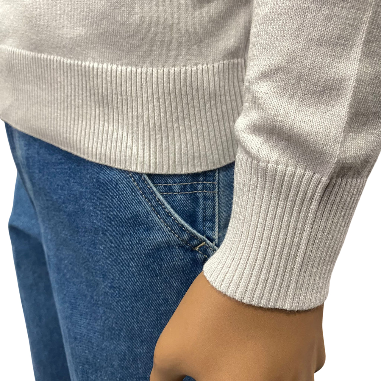 Bikkembergs Maglia Girocollo Uomo BMM1259 3010 beige – Stile e Comfort