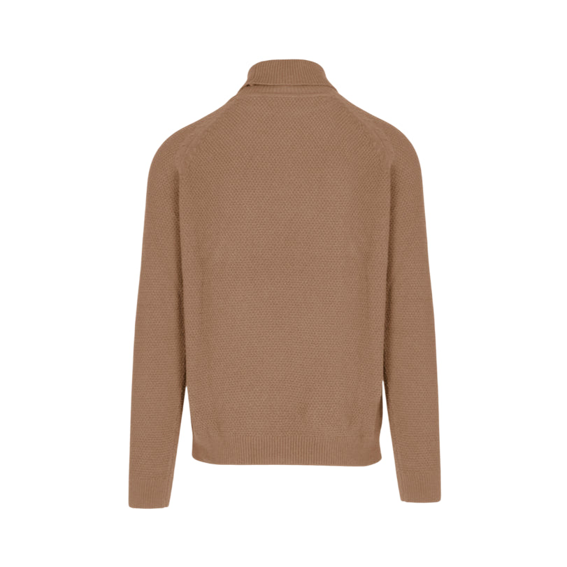 Censured Maglione Dolcevita Uomo Maniche Raglan MMC604TCWH5 08 Biscotto - Maglione Uomo Caldo e Traspirante