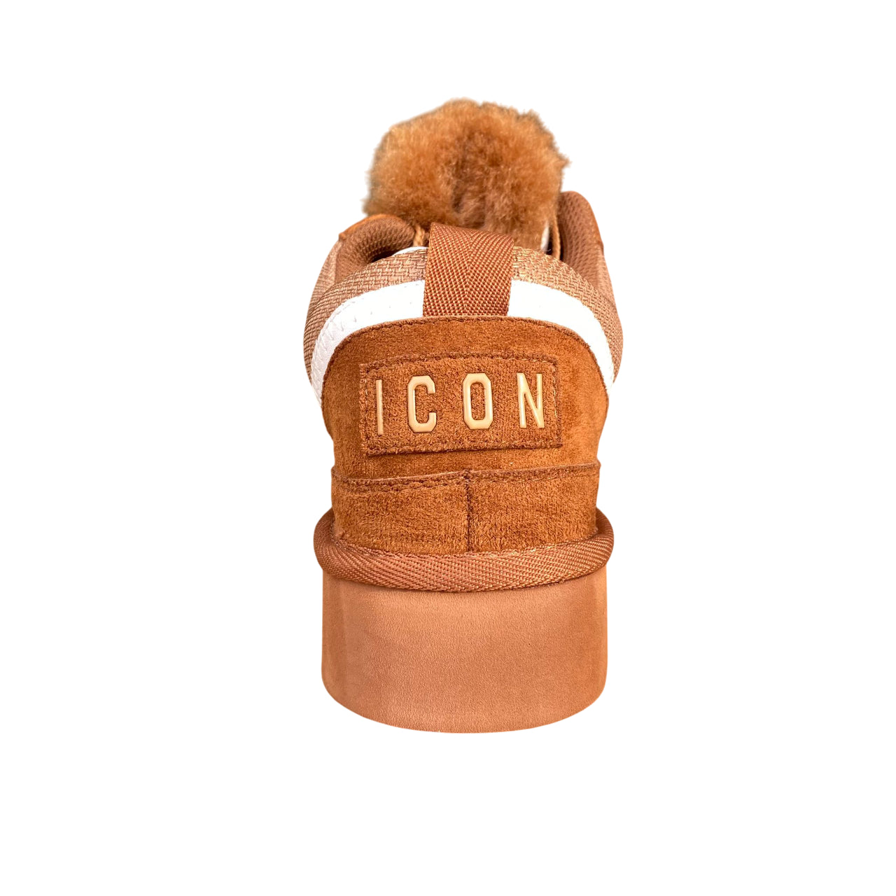 Scarpa Icon donna IC05330SD biscotto, eco-pelle e pelliccia interna. Sneakers calde, fondo antiscivolo