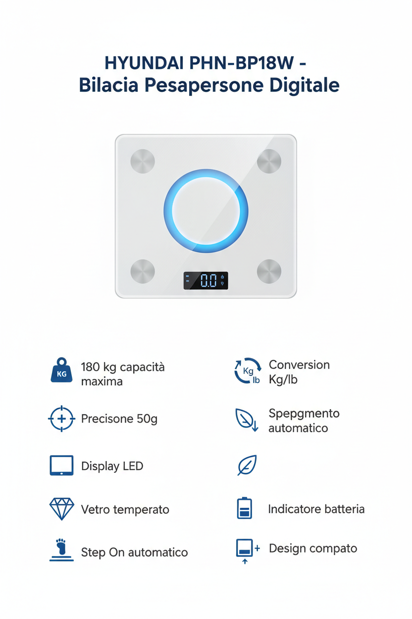 Infografica Hyundai PHN-BP18W Bilancia Pesapersone