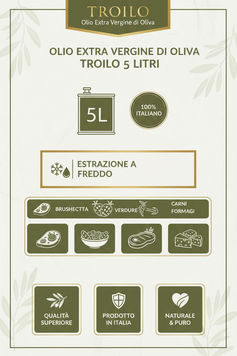 Infografica Olio Troilo 5L