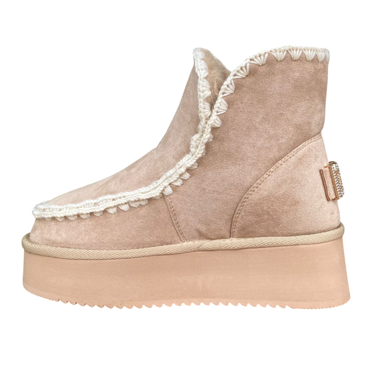 Icon Tronchetto Zeppa Donna ICON IC05265SDbei Beige – Stile e Comfort