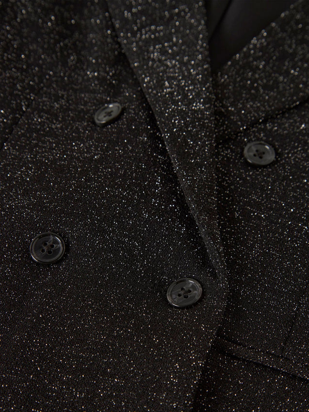 Name It Gilet Glitter 13248911 Black | Bambina nero brillante comfy party