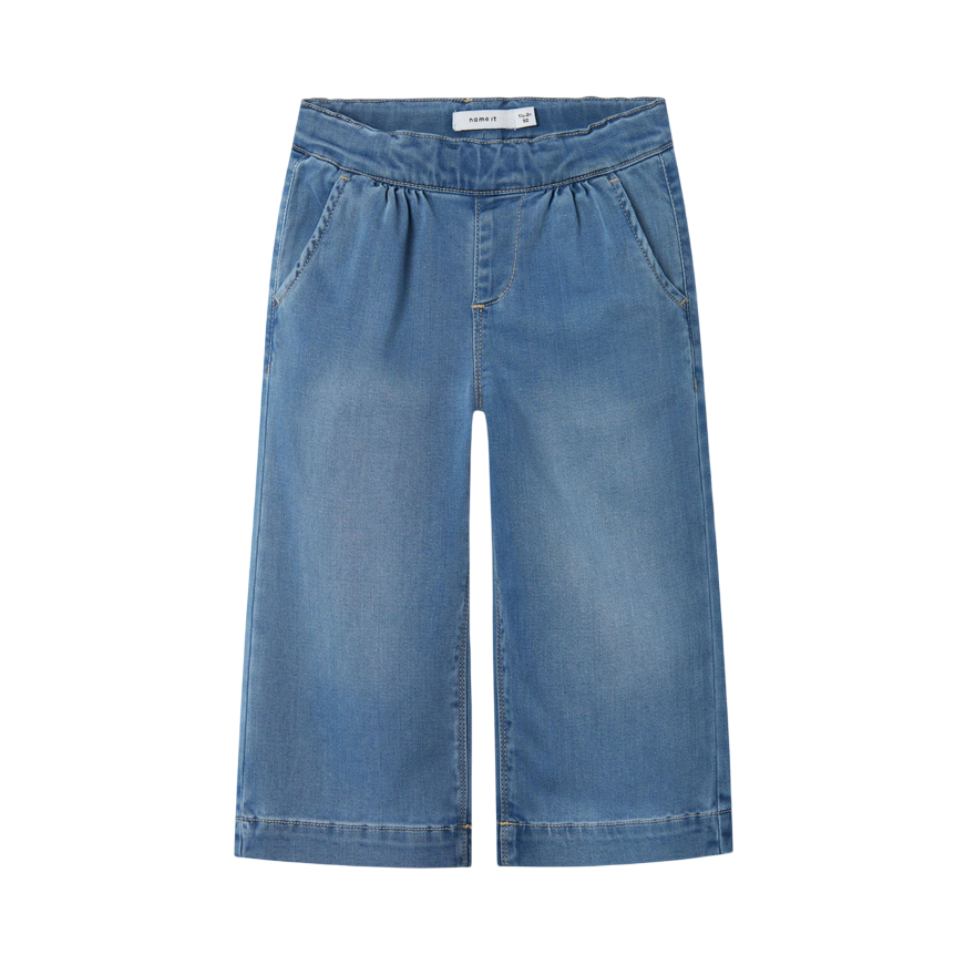name it pantalone da bambino Bella Wide 13230743 blu medio