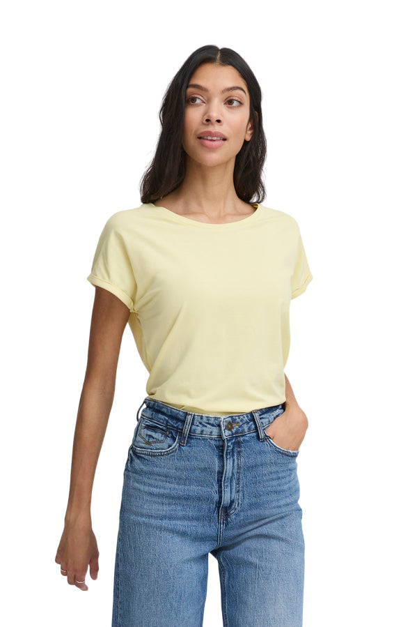 b.young maglietta manica corta donna BYPamila 20804205 80115 limonata