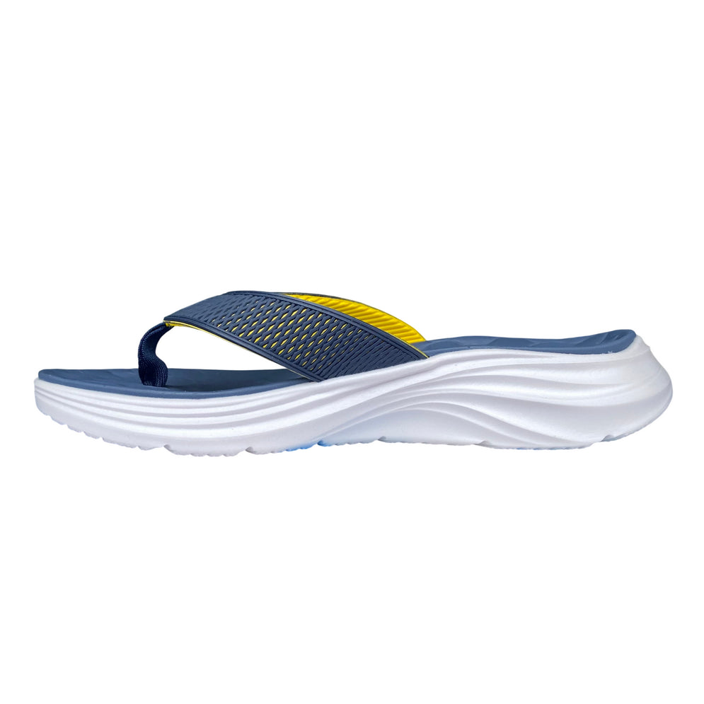 Skechers ciabatta infradito da uomo Vapor Voam Sandal Sayto 232894/NVYL blu-giallo