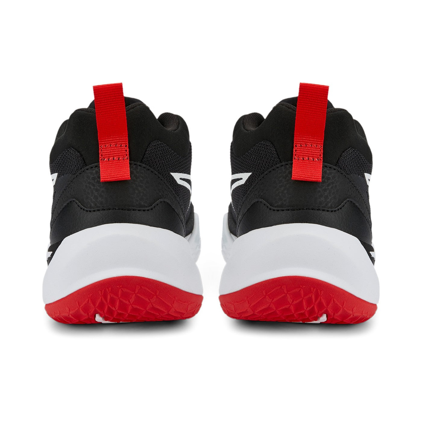 Puma Scarpa da pallacanestro da ragazzo Playmaker 387353 01 nero-bianco-rosso