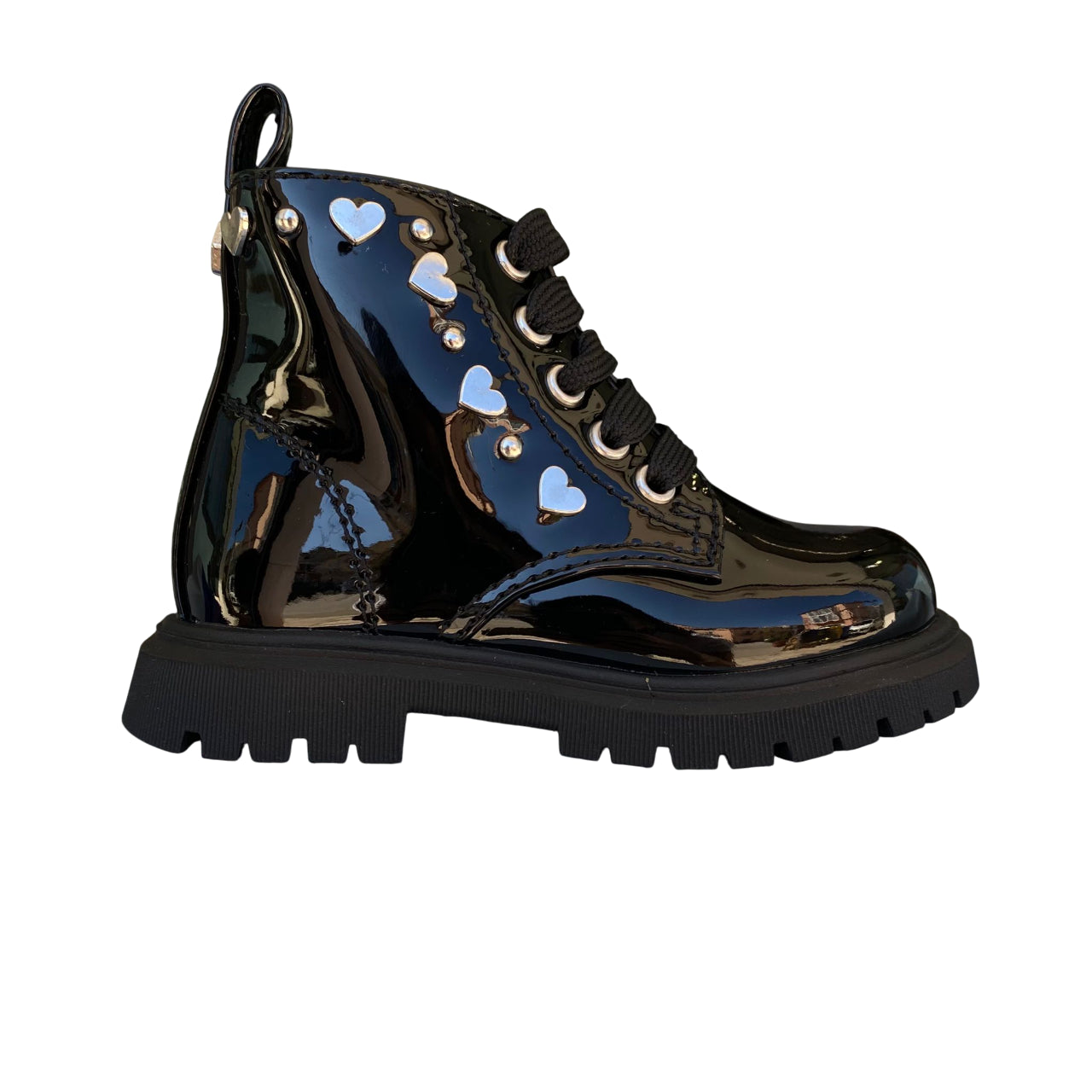 Cult Stivaletto in vernice nera T-431 2026, lo stile rock per le tue bambine