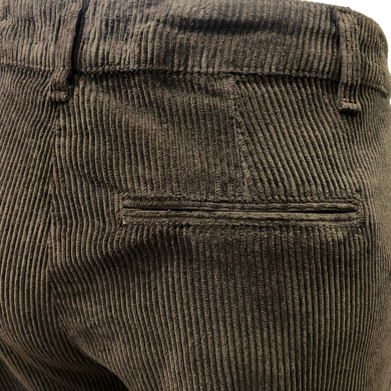 Griffai Pantalone Donna Velluto 500 righe DGF6014 Marrone – Stile Palazzo