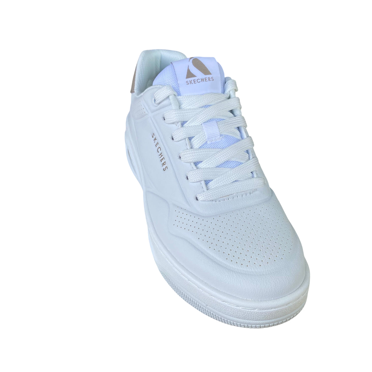 Skechers Sneakers Donna Uno Court Fast Break 177705/WHT Bianco