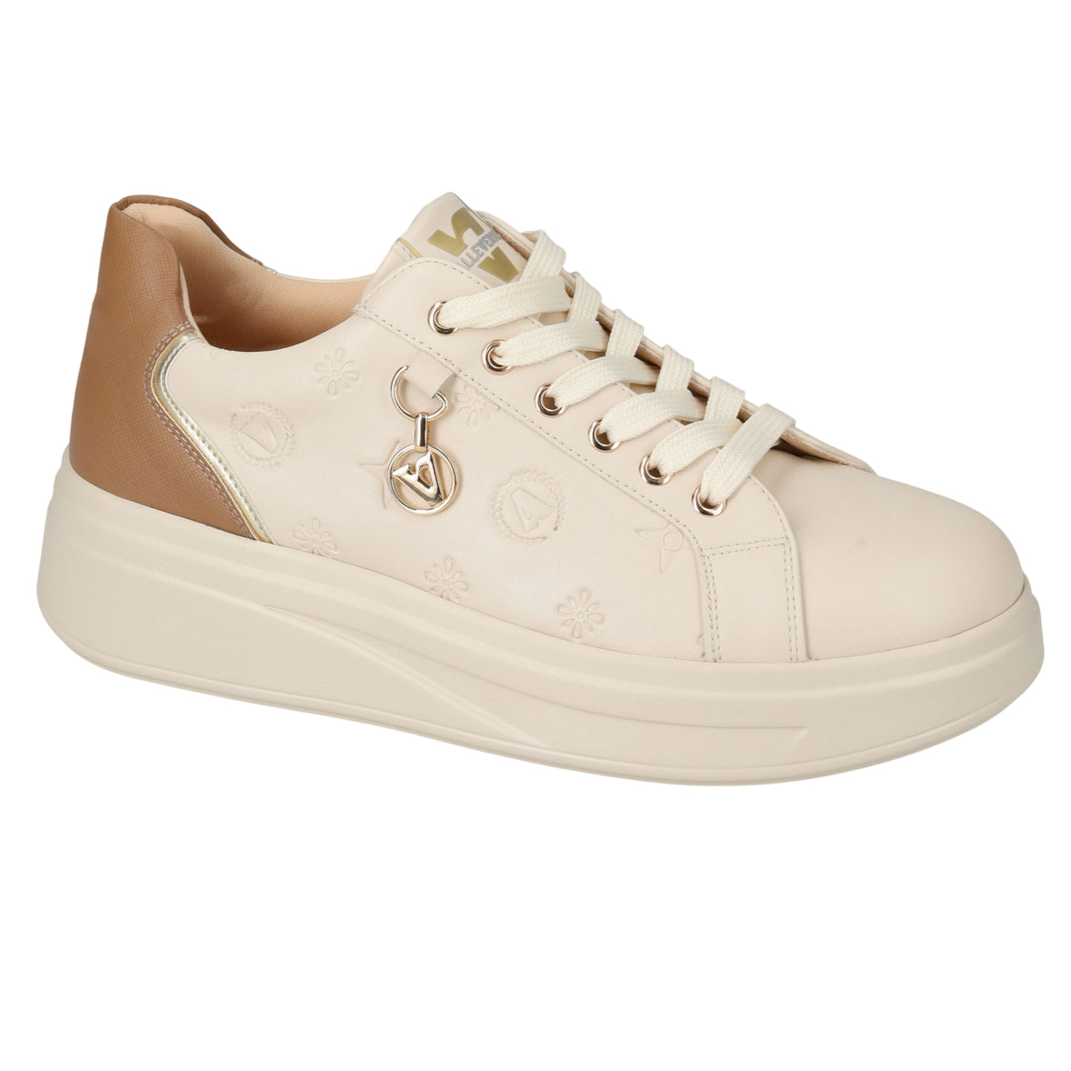Valleverde – Sneakers Donna 35501 Beige | Scarpe Casual Comode e Versatili per Tutti i Giorni