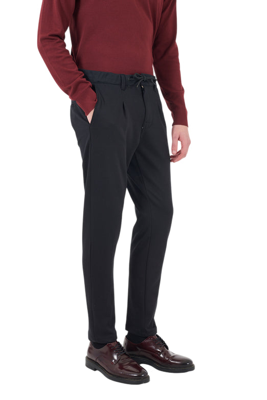 Yes Zee Pantalone Uomo con Coulisse ed Elastico - P680 WL00 Nero