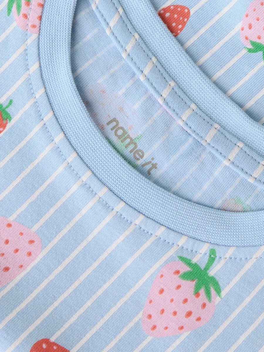 name it vestito da bambina in cotone 13215107 Chambray Blue